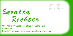 sarolta richter business card